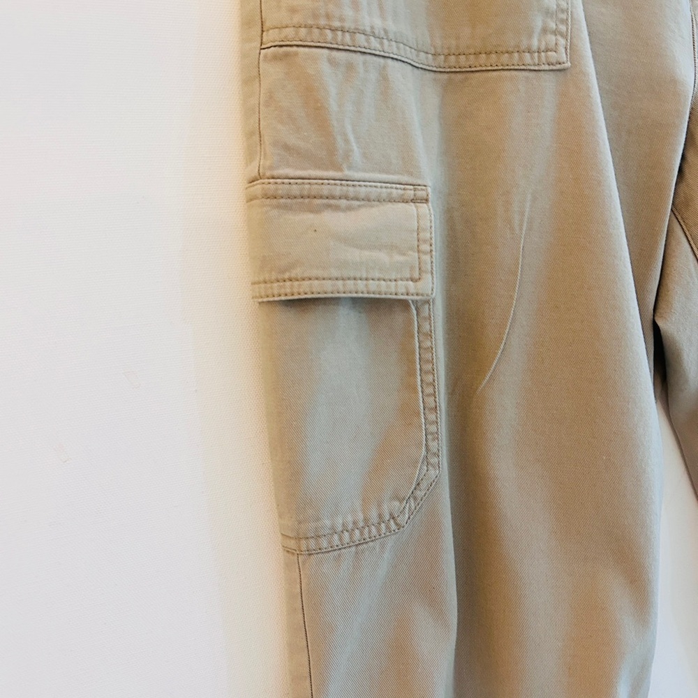 J.Crew Cargo Jogger Pants Women’s Size 14 Khaki Utility Elastic Ankle - Picture 2 of 6